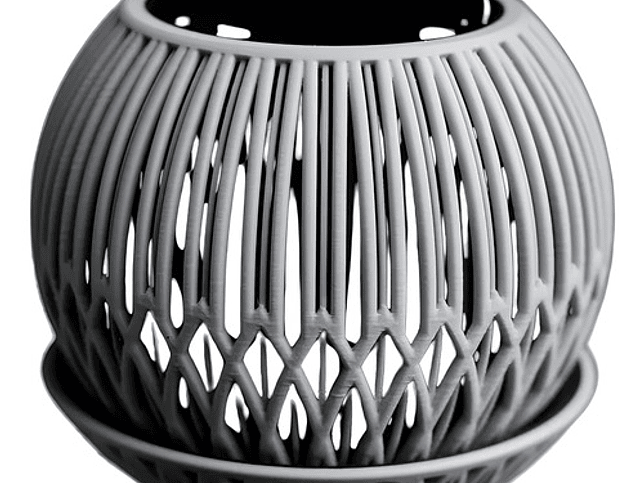 Macetero Moderno Gris 1