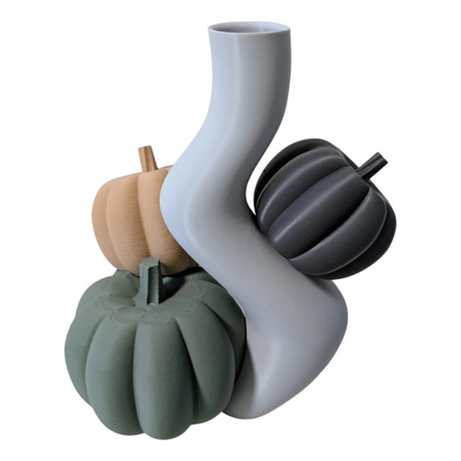 Jarrón Moderno - Calabazas Beige