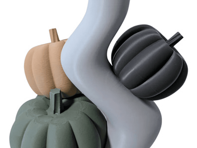 Jarrón Moderno - Calabazas Beige 1