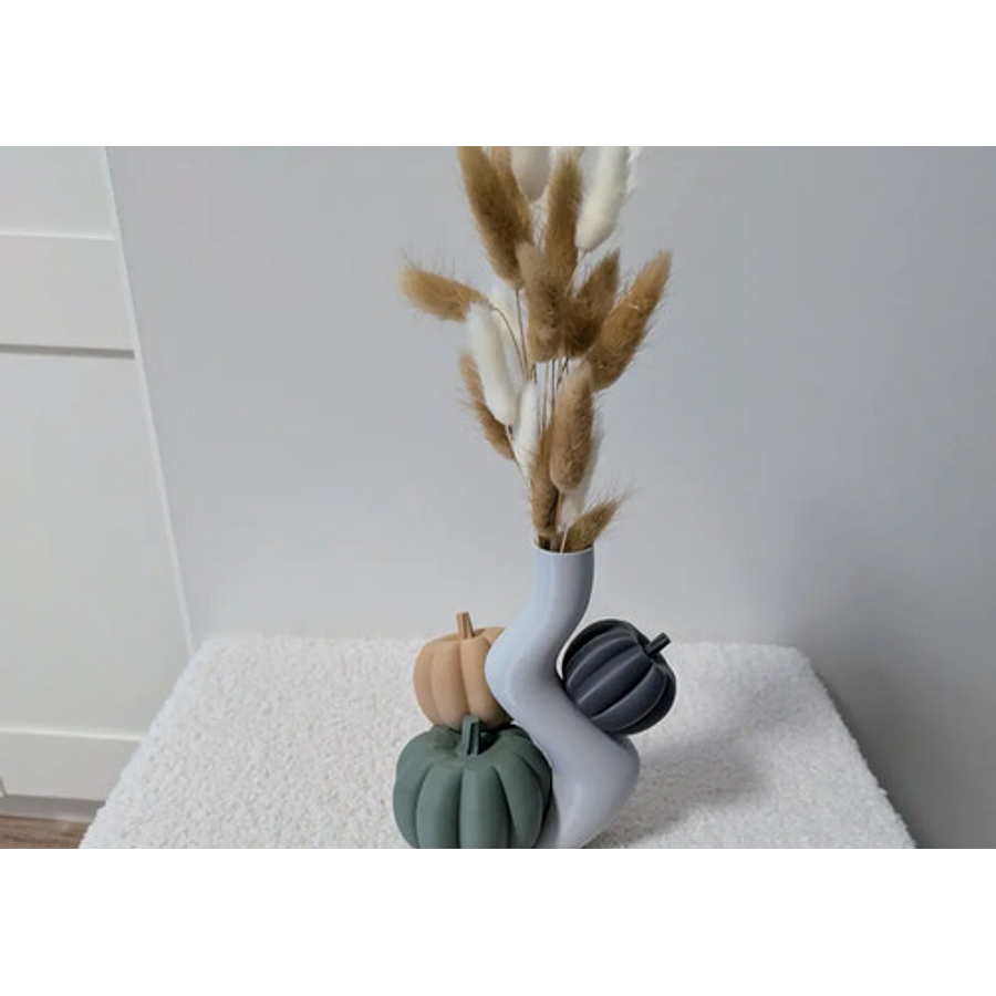 Jarrón Moderno - Calabazas Beige