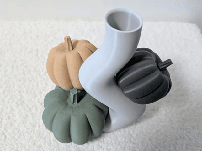 Jarrón Moderno - Calabazas Beige 4