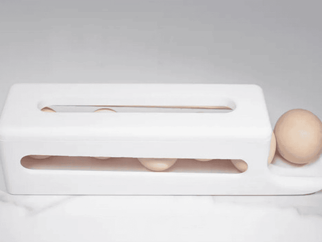 Rejilla Apilable Y Deslizante Para Huevos Blanco 2