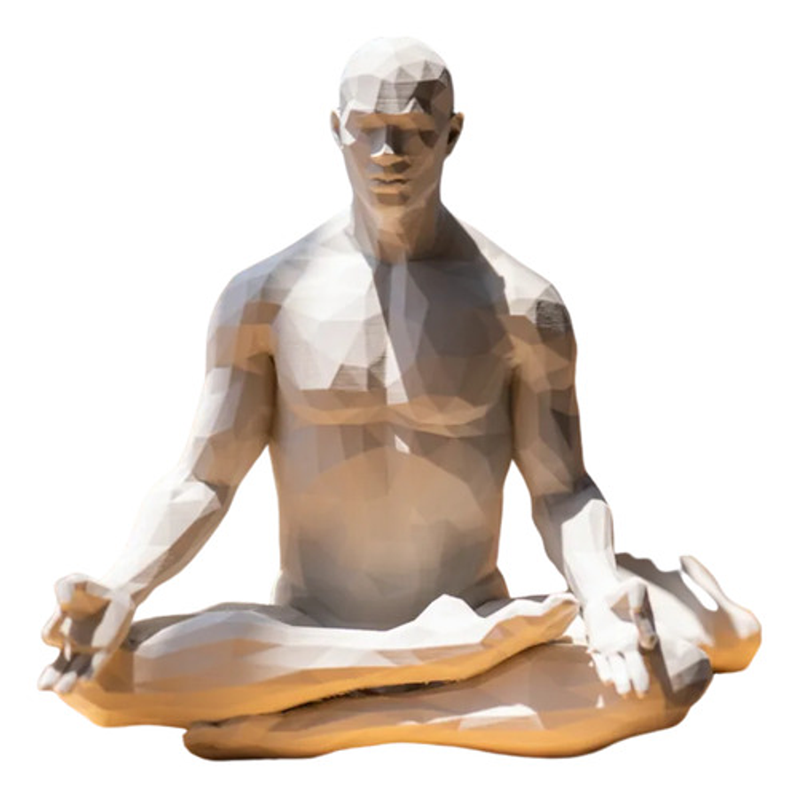 Adorno - Hombre Yoga Blanco