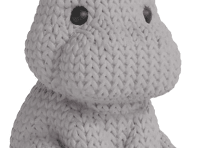 Mini Figura - Hipopótamo Estilo Tejido 4
