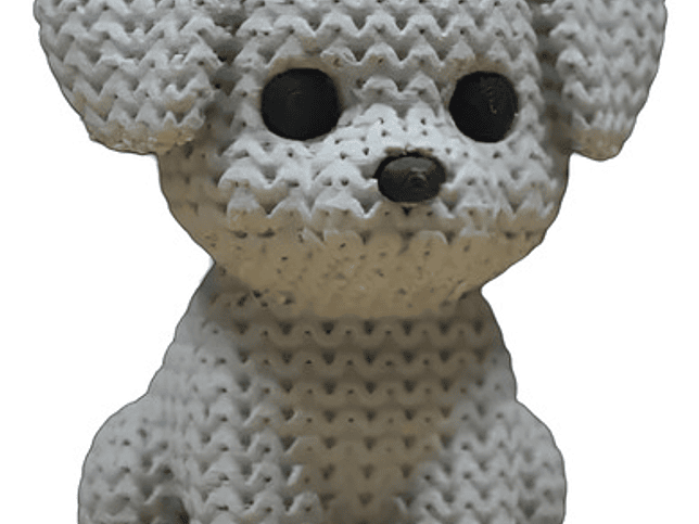 Mini Figura - Perro Estilo Tejido 1