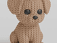 Mini Figura - Perro Estilo Tejido - Miniatura 3