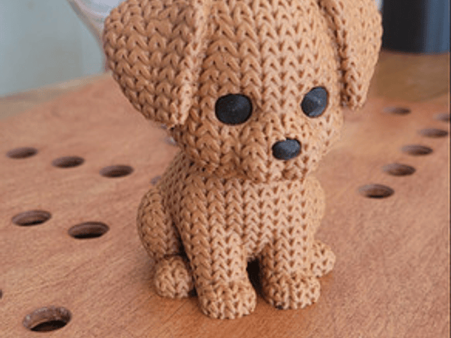 Mini Figura - Perro Estilo Tejido 4