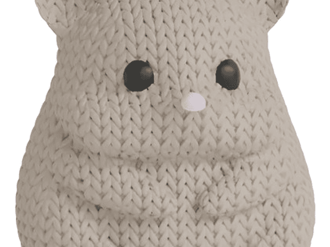 Mini Figura - Hámster Estilo Tejido 1