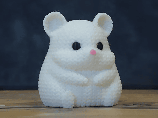 Mini Figura - Hámster Estilo Tejido 2