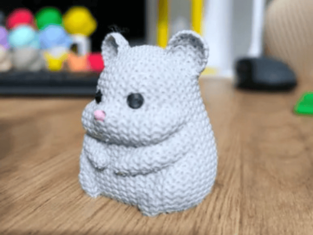 Mini Figura - Hámster Estilo Tejido 3
