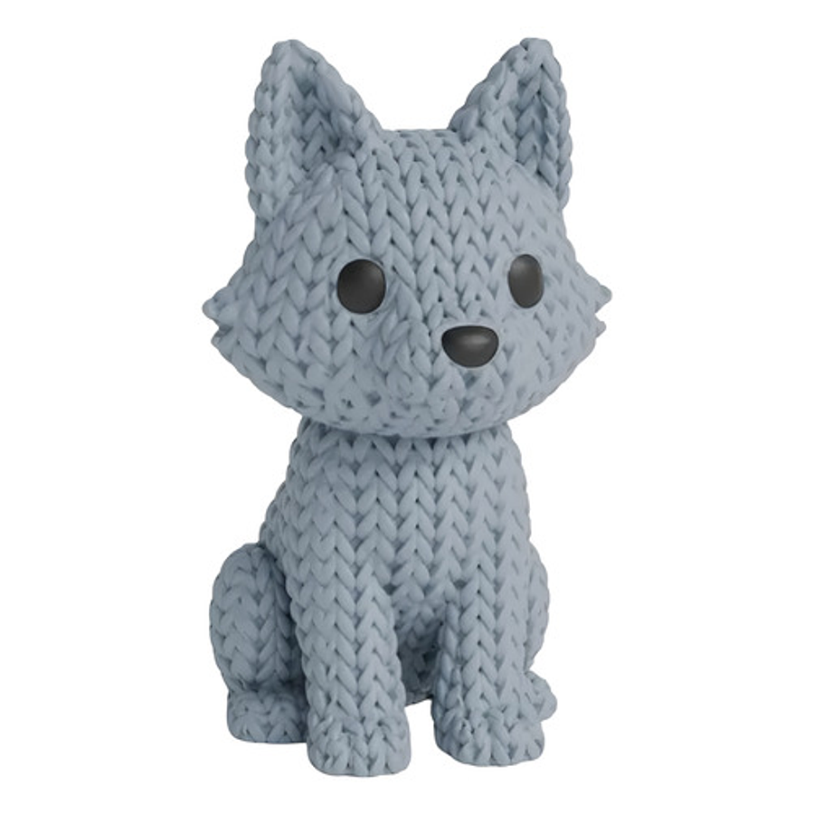 Mini Figura - Lobo Estilo Tejido