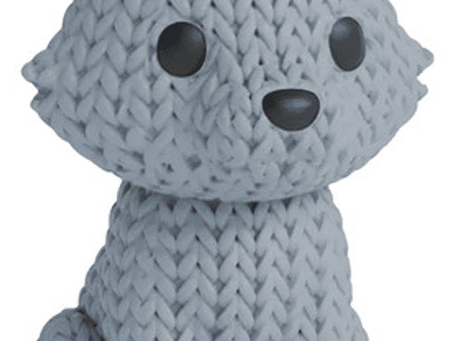 Mini Figura - Lobo Estilo Tejido 1