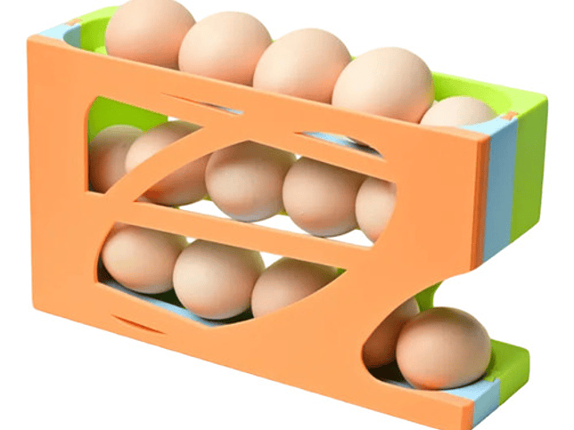 Organizador Deslizante Para Huevos Multicolor 1