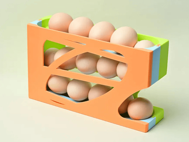 Organizador Deslizante Para Huevos Multicolor 5