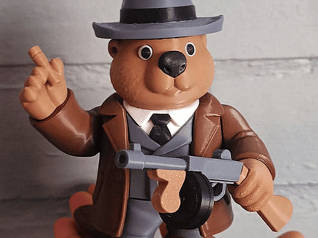 Juguete Italian Brainrot Articulado - Brobito Bandito 3