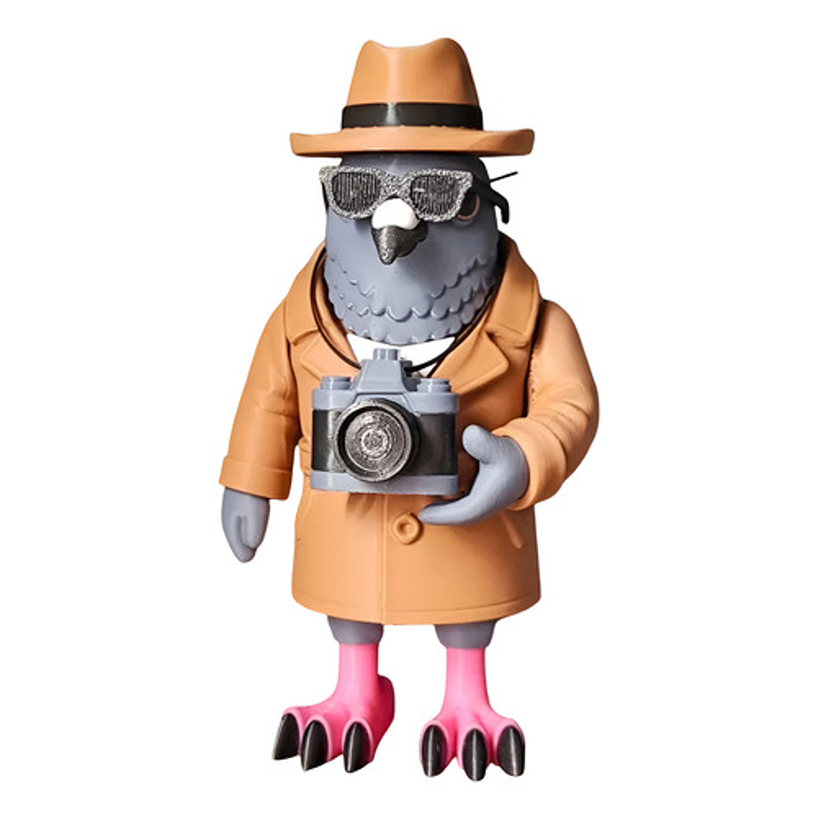 Juguete Italian Brainrot Articulado - Spioniro Golubiro