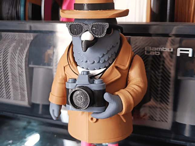 Juguete Italian Brainrot Articulado - Spioniro Golubiro 2