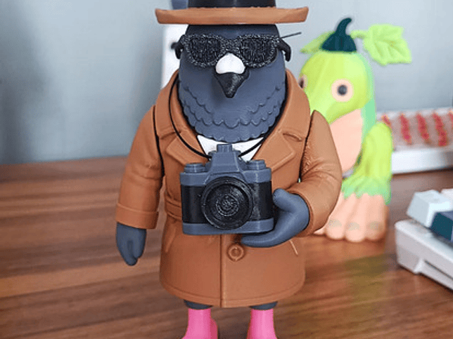 Juguete Italian Brainrot Articulado - Spioniro Golubiro 3