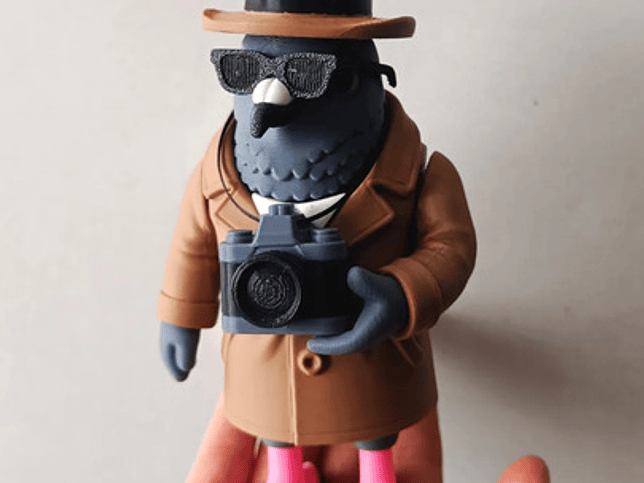 Juguete Italian Brainrot Articulado - Spioniro Golubiro 4