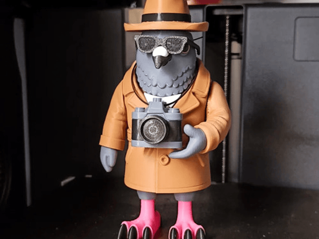 Juguete Italian Brainrot Articulado - Spioniro Golubiro 5