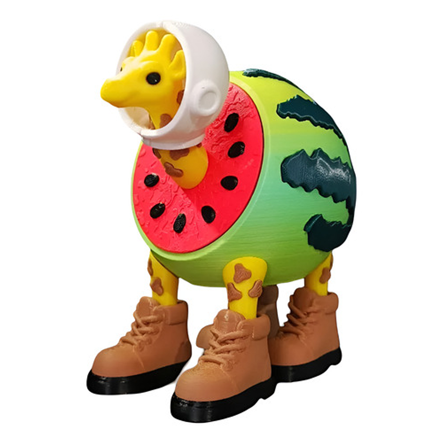 Juguete Italian Brainrot Articulado - Girafa Celeste