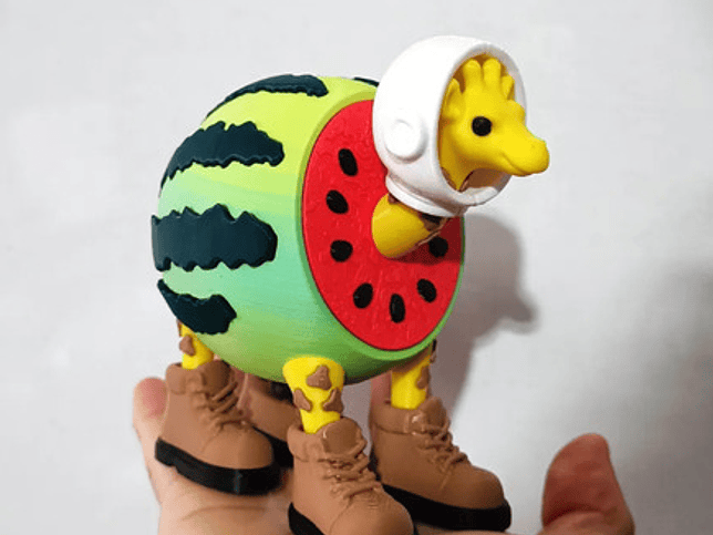 Juguete Italian Brainrot Articulado - Girafa Celeste 4