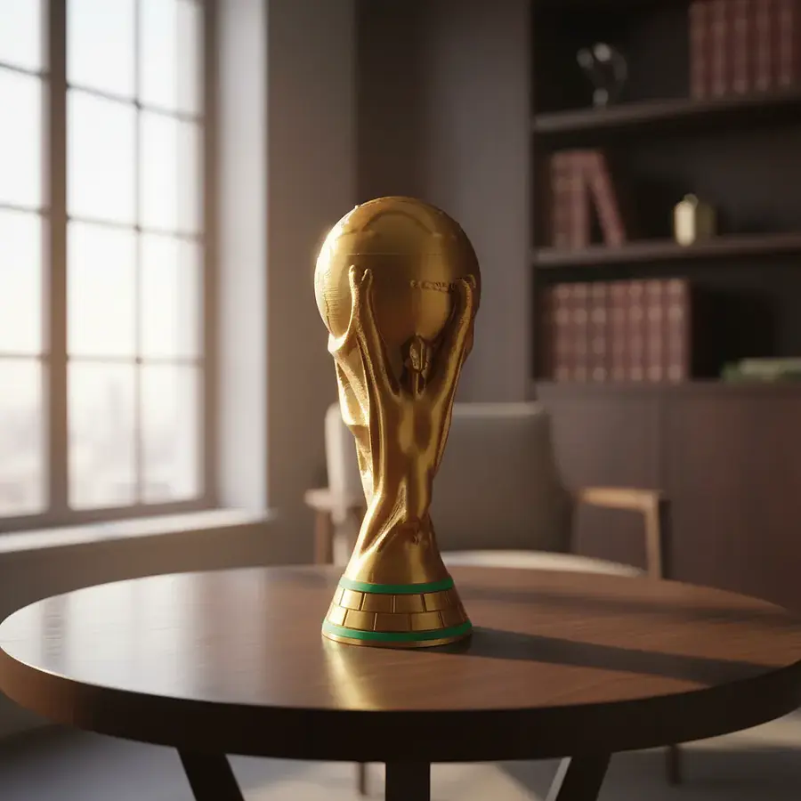 Copa del mundo soporte de latas