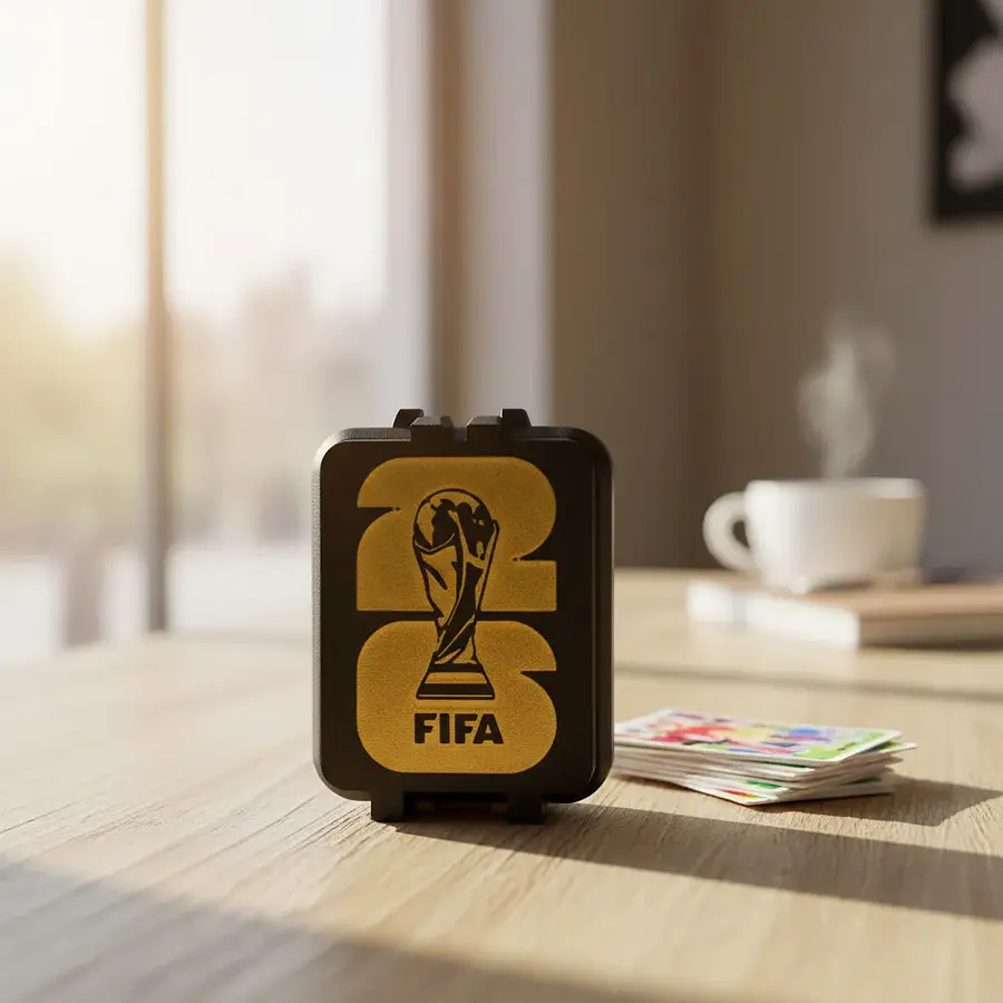 Caja Portalaminas para Álbum Mundial Panini 2026