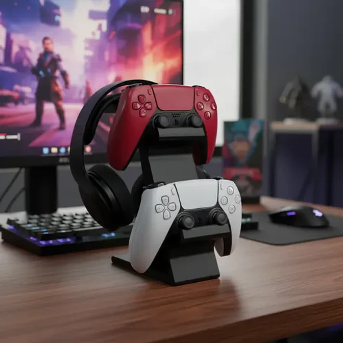 Soporte Para Mando Y Auriculares Gamer Pc Consola 6