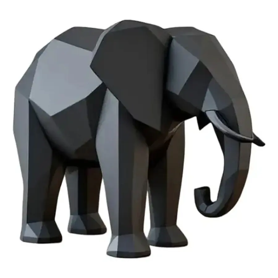 Decoración - Elefante Polígono Minimalista