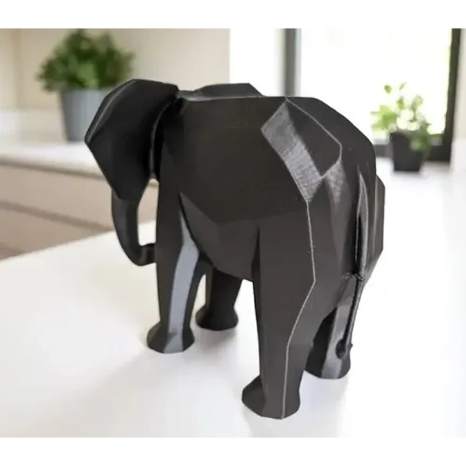 Decoración - Elefante Polígono Minimalista 5