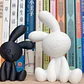 Decoración - Conejitos Blanco Y Negro - Miniatura 2