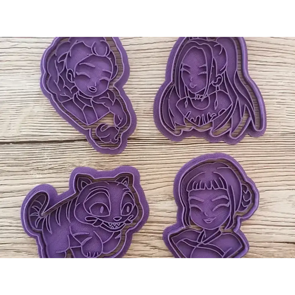 Cortador De Galletas - Las Guerreras K-pop (4 Unidades) 3