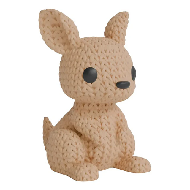 Mini Figura - Canguro Estilo Tejido