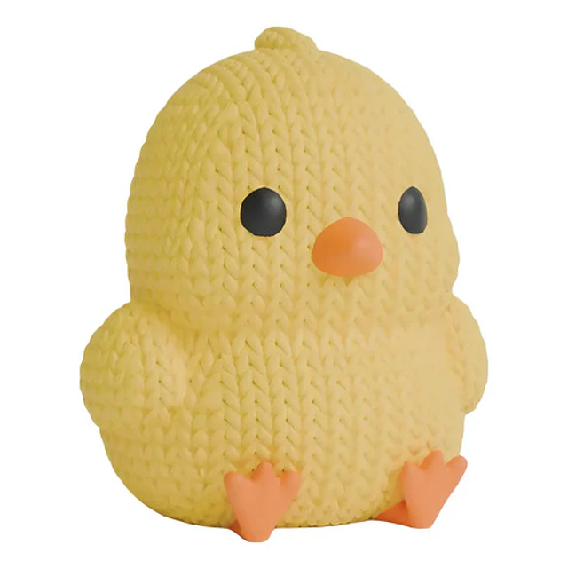 Mini Figura - Pollito Estilo Tejido