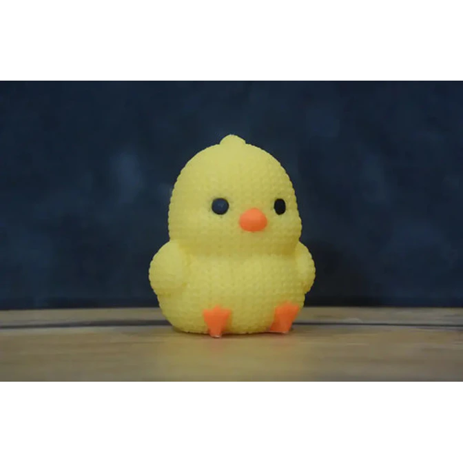 Mini Figura - Pollito Estilo Tejido 4