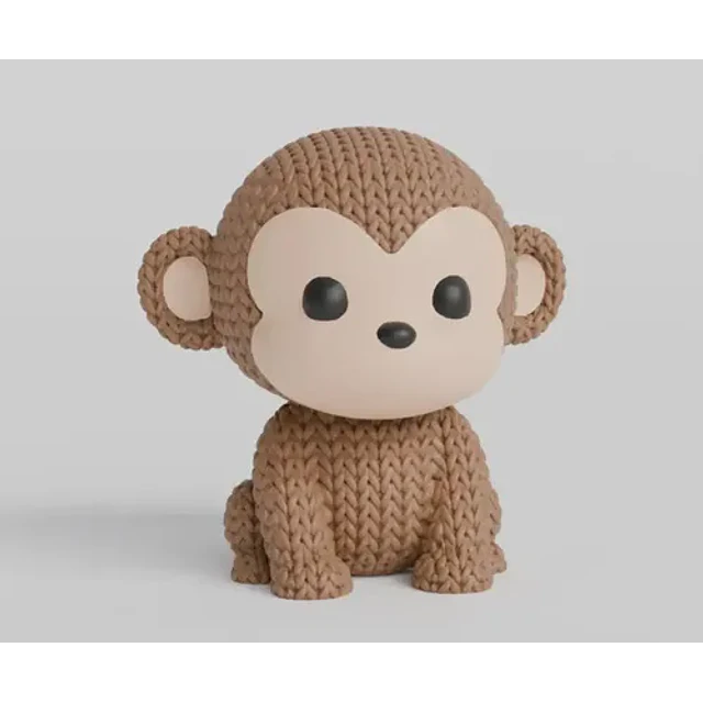 Mini Figura - Mono Estilo Tejido