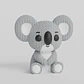 Mini Figura - Koala Estilo Tejido - Miniatura 5