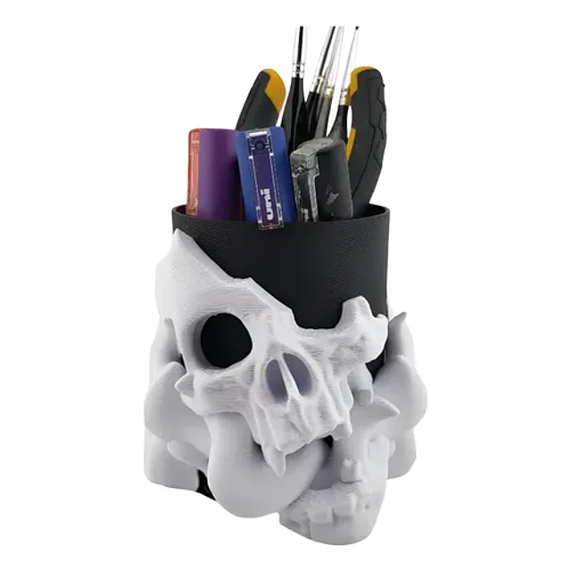Portalápices - Diseño Calavera