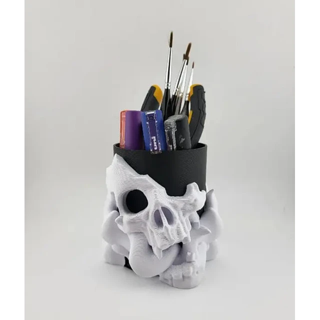 Portalápices - Diseño Calavera