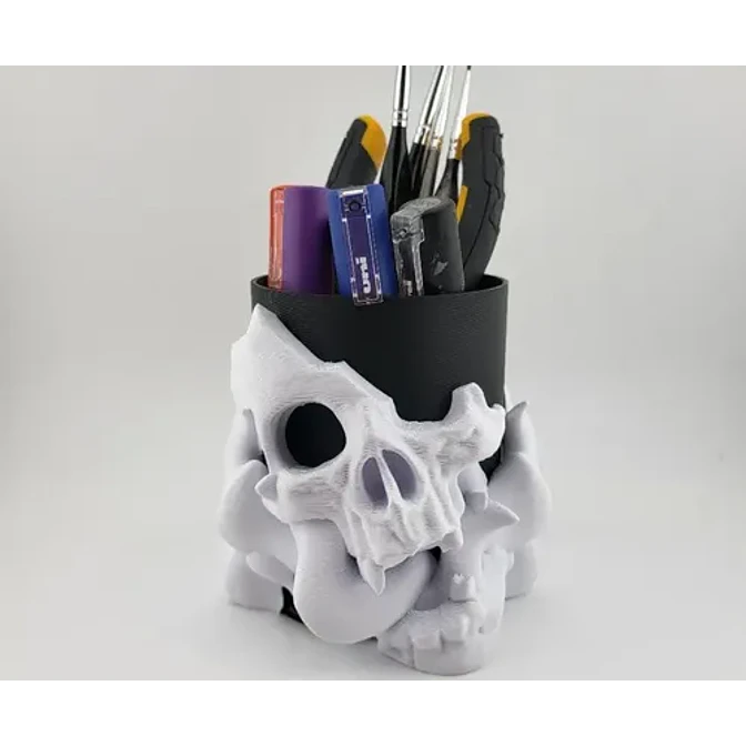 Portalápices - Diseño Calavera 6
