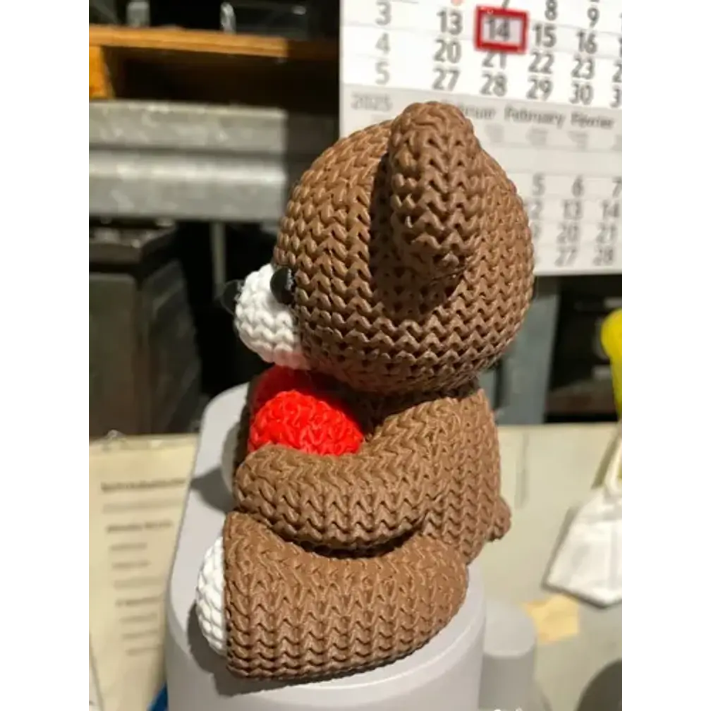Mini Figura - Osito Estilo Tejido 4