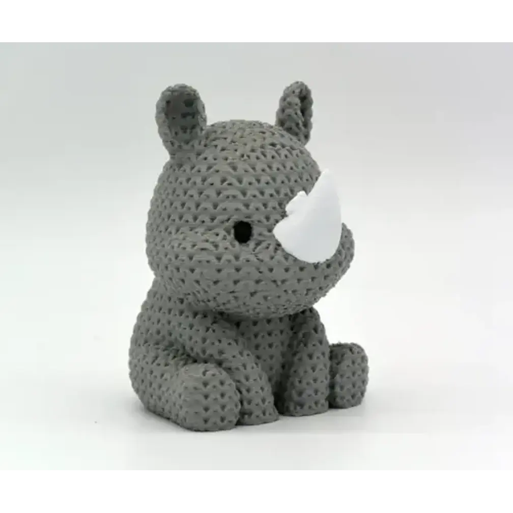 Mini Figura - Rinoceronte Estilo Tejido 3