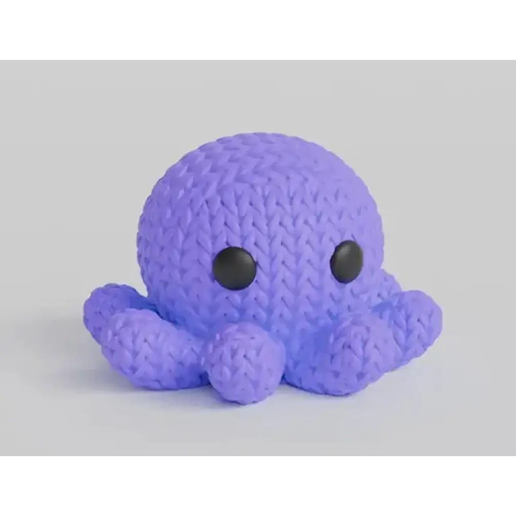 Mini Figura - Pulpo Estilo Tejido 3