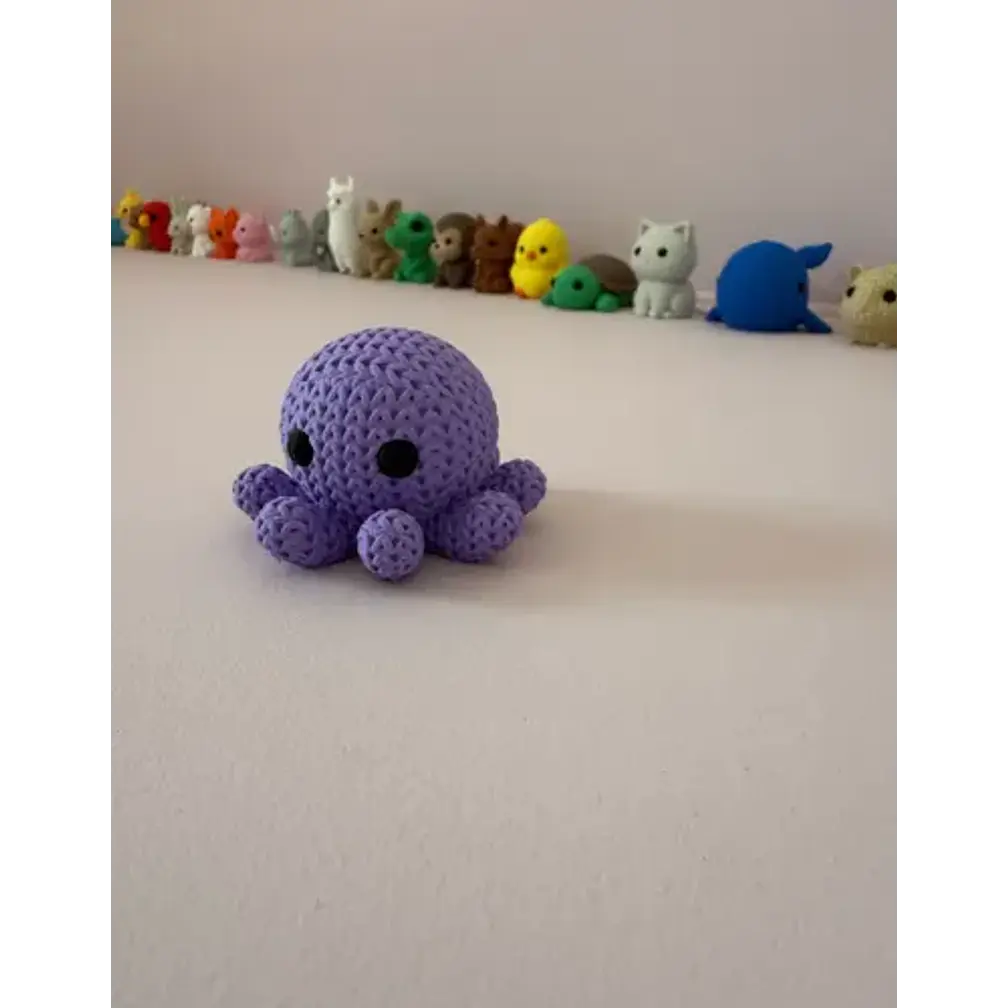 Mini Figura - Pulpo Estilo Tejido 4