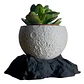 Macetero Lunar Con Base - Miniatura 1