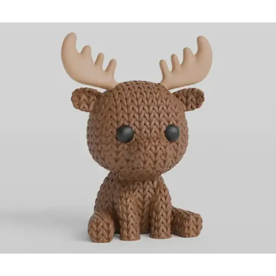 Mini Figura - Alce Estilo Tejido