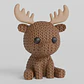 Mini Figura - Alce Estilo Tejido - Miniatura 2