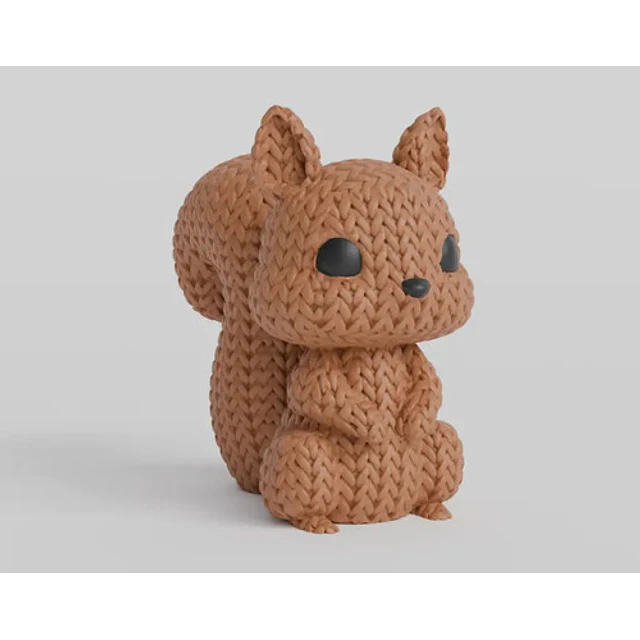 Mini Figura - Ardilla Estilo Tejido