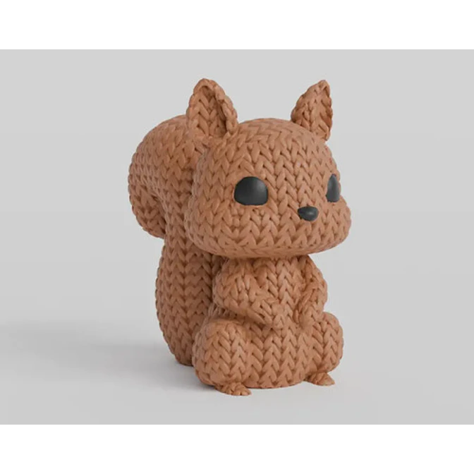 Mini Figura - Ardilla Estilo Tejido 2